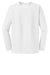 District DT6200 Mens Very Important Long Sleeve Crewneck T-Shirt White Flat Front