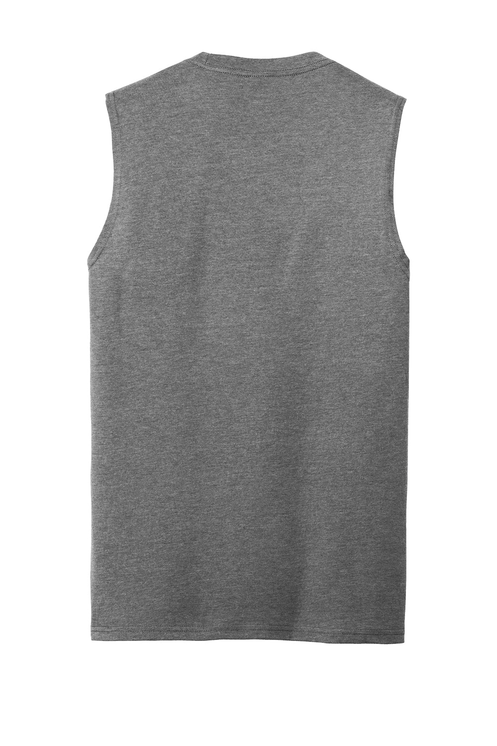 District DT6300 Mens Very Important Muscle Tank Top Grey Frost Flat Back