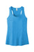 District DT6302 Womens Very Important Tank Top Heather Bright Turquoise Blue Flat Front