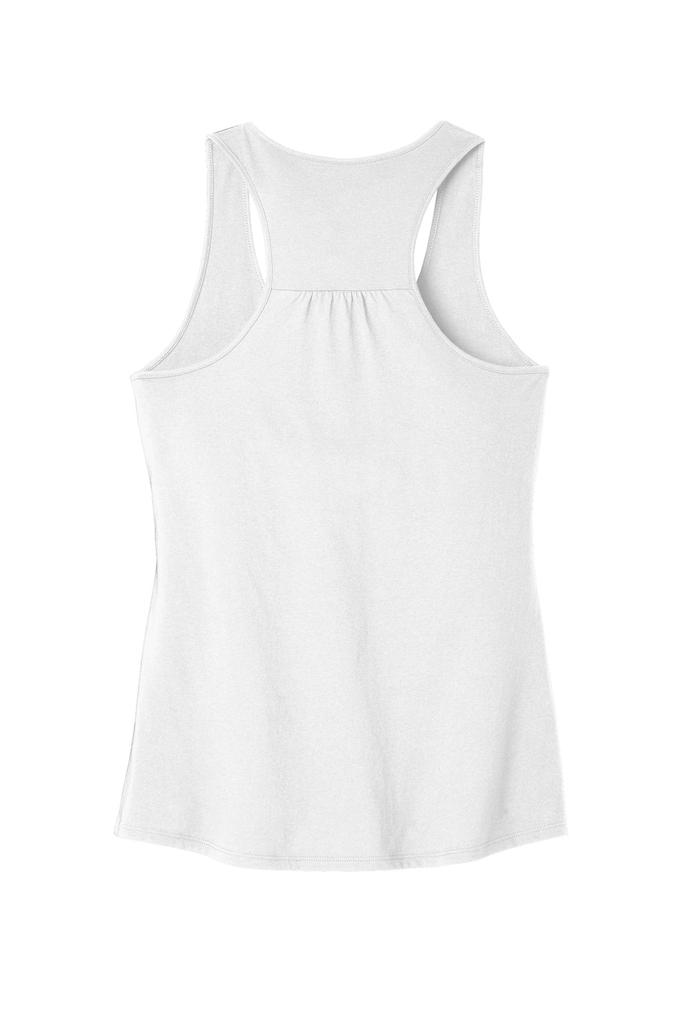 District DT6302 Womens Very Important Tank Top White Flat Back