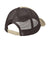 District DT630 Mens Adjustable Hat Khaki Brown/Chocolate Brown Flat Back