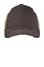 District DT630 Mens Adjustable Hat Chocolate Brown/Stone Flat Front