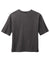 District DT6402 Womens Very Important Boxy Short Sleeve Crewneck T-Shirt Heather Charcoal Grey Flat Back