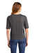 District DT6402 Womens Very Important Boxy Short Sleeve Crewneck T-Shirt Heather Charcoal Grey Model Back