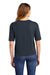 District DT6402 Womens Very Important Boxy Short Sleeve Crewneck T-Shirt New Navy Blue Model Back