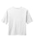 District DT6402 Womens Very Important Boxy Short Sleeve Crewneck T-Shirt White Flat Back