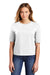 District DT6402 Womens Very Important Boxy Short Sleeve Crewneck T-Shirt White Model Front