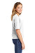 District DT6402 Womens Very Important Boxy Short Sleeve Crewneck T-Shirt White Model Side