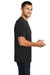 District DT6500 Mens Very Important Short Sleeve V-Neck T-Shirt Black Model Side