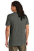 District DT6500 Mens Very Important Short Sleeve V-Neck T-Shirt Deepest Grey Model Back