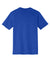 District DT6500 Mens Very Important Short Sleeve V-Neck T-Shirt Deep Royal Blue Flat Back