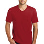 District Mens Very Important Short Sleeve V-Neck T-Shirt - Classic Red