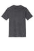 District DT6500 Mens Very Important Short Sleeve V-Neck T-Shirt Heather Charcoal Grey Flat Back