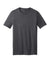 District DT6500 Mens Very Important Short Sleeve V-Neck T-Shirt Heather Charcoal Grey Flat Front