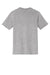 District DT6500 Mens Very Important Short Sleeve V-Neck T-Shirt Heather Light Grey Flat Back