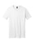 District DT6500 Mens Very Important Short Sleeve V-Neck T-Shirt White Flat Front