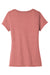 District DT6503 Womens Very Important Short Sleeve V-Neck T-Shirt Blush Frost Flat Back