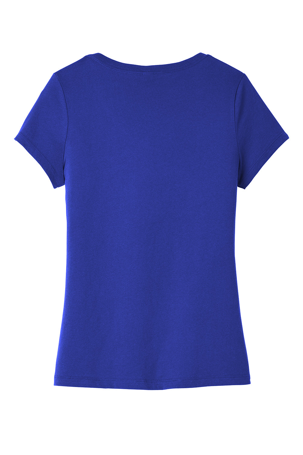 District DT6503 Womens Very Important Short Sleeve V-Neck T-Shirt Deep Royal Blue Flat Back