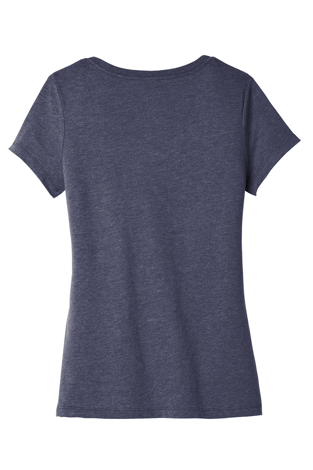 District DT6503 Womens Very Important Short Sleeve V-Neck T-Shirt New Navy Blue Flat Back