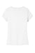 District DT6503 Womens Very Important Short Sleeve V-Neck T-Shirt White Flat Back