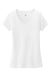 District DT6503 Womens Very Important Short Sleeve V-Neck T-Shirt White Flat Front