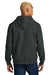 District DT6600 Mens V.I.T. Heavyweight Fleece Hooded Sweatshirt Hoodie Charcoal Grey Model Back