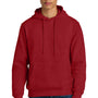 District Mens V.I.T. Heavyweight Fleece Hooded Sweatshirt Hoodie - Classic Red - NEW