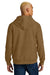 District DT6600 Mens V.I.T. Heavyweight Fleece Hooded Sweatshirt Hoodie Duck Brown Model Back