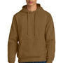 District Mens V.I.T. Heavyweight Fleece Hooded Sweatshirt Hoodie - Duck Brown - NEW