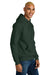 District DT6600 Mens V.I.T. Heavyweight Fleece Hooded Sweatshirt Hoodie Forest Green Model Side