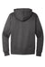 District DT6600 Mens V.I.T. Heavyweight Fleece Hooded Sweatshirt Hoodie Heather Charcoal Grey Flat Back