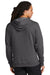 District DT6600 Mens V.I.T. Heavyweight Fleece Hooded Sweatshirt Hoodie Heather Charcoal Grey Model Back