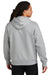 District DT6600 Mens V.I.T. Heavyweight Fleece Hooded Sweatshirt Hoodie Heather Light Grey Model Back