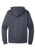 District DT6600 Mens V.I.T. Heavyweight Fleece Hooded Sweatshirt Hoodie Heather Navy Blue Flat Back