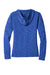 District DT665 Womens Medal Full Zip Hooded Sweatshirt Hoodie Deep Royal Blue Flat Back