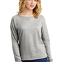 District Womens French Terry Crewneck Sweatshirt - Heather Light Grey