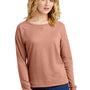 District Womens French Terry Crewneck Sweatshirt - Heather Nostalgia Rose