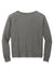 District DT672 Womens French Terry Crewneck Sweatshirt Washed Coal Grey Flat Back