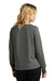 District DT672 Womens French Terry Crewneck Sweatshirt Washed Coal Grey Model Back