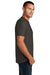 District DT7500 Mens Flex Short Sleeve Crewneck T-Shirt Heather Charcoal Grey Model Side