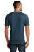 District DT7500 Mens Flex Short Sleeve Crewneck T-Shirt Heather Neptune Blue Model Back