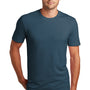 District Mens Flex Short Sleeve Crewneck T-Shirt - Heather Neptune Blue