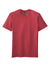 District DT7500 Mens Flex Short Sleeve Crewneck T-Shirt Heather Red Flat Front