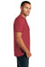 District DT7500 Mens Flex Short Sleeve Crewneck T-Shirt Heather Red Model Side