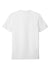 District DT7500 Mens Flex Short Sleeve Crewneck T-Shirt White Flat Back