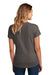 District DT7501 Womens Flex Short Sleeve Scoop Neck T-Shirt Heather Charcoal Grey Model Back