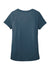 District DT7501 Womens Flex Short Sleeve Scoop Neck T-Shirt Heather Neptune Blue Flat Back