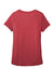 District DT7501 Womens Flex Short Sleeve Scoop Neck T-Shirt Heather Red Flat Back