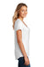 District DT7501 Womens Flex Short Sleeve Scoop Neck T-Shirt White Model Side