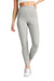 District DT7510 Womens High Waist Odor Resistant Leggings Heather Light Grey Model Front